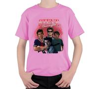 Steve Harrington Stranger Serienfan Regalo Babysitter Hawkins Unisex Bambini T-Shirt, Colore: rosa., 152