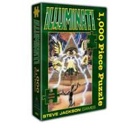 Steve Jackson Games | Illuminati Puzzle - 1000 Pieces | Challenging Puzzle | Conspiracy-Themed Artwork Featuring the Iconic 1982 Cover by Dave Martin