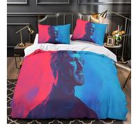 Steve Jobs Copripiumino 3 Pezzi 3D Stampa Digitale iGod Set Copripiumino E Federe Set Di Biancheria Da Letto Microfibra Morbido Con Cerniera Per Bambini Super King（260x220cm）