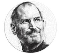 Steve Jobs Jigsaw Puzzle Impossibili 1000Pcs iGod Decorazione Per La Casa. Giochi Rilassamento E Intelligence Per Adulti E Bambini Da 12 Anni 1000pcs (67.5x67.5cm)