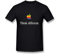 Steve Jobs Movie 2015 Logo Unisex Cotton Tee Shirt Men's Black T-Shirt XL