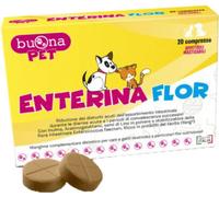 Buona Pet Integratore Enterina Flor per Cani e Gatti – Probiotici, Inulina, Zinco – 20 compresse