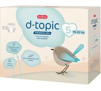 Buona D-Topic Pannolini Taglia 5-15-22kg - con Tecnologia pH Comfort - Confezione vendita: 18 pz Dermatologicamente testato, Cotone Naturale, Materiali Traspiranti Delicati sulla Pelle dei Bambini