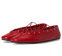 Steve Madden Ballerine da donna a punta, Pelle rossa, 37 EU