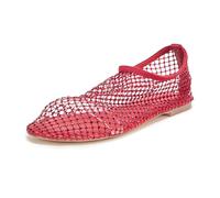 Steve Madden Ballerine da Donna con Strass Rosso ciliegio, 37 EU