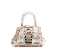Steve Madden BDIEGO Borsa a mano bianco,marrone, poliestere, donna