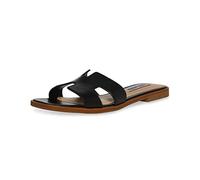 Steve Madden Hadyn Black Leather Sandali a ciabattaDonna