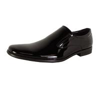 Steve Madden Mens Hikick Slip On Mocassini Formali, Nero Patinato, US 7