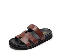 Steve Madden Men's Maiven Sandal, Brown Leather, 10