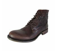 Steve Madden Mens P-Quays Rettile Goffrato Stivali Caviglia, pelle Marrone, us 9