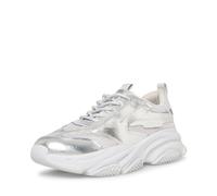Steve Madden Men's Possess Sneaker, Silver, 10.5