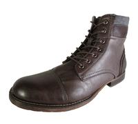 Steve Madden Mens Tegan Lace Up Cap Toe Ankle Boot Scarpe, Marrone, US 8.5