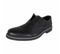 Steve Madden Mens Trofey Laceless Cap Toe Oxford Shoes, Black Emboss, Us 7.5