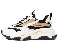 Steve Madden Possession Sneaker da donna, nero/marrone chiaro, 39-40 EU