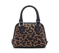 Steve Madden Rhinestone Top Handle Crossbody, Hope-Tracolla con Manico Superiore e Strass Donna, Leopard, Taglia Unica