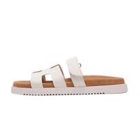 Steve Madden Sandalo Mayven Slide Donna, Bianco/Cammello, 41 EU