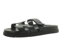 Steve Madden Sandalo Mayven Slide Donna, Pelle nera, 37/38 EU