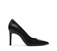 Steve Madden Secured Black Leat Nero Scarpe Decolletè Donna Vernice Pelle Tacco 38