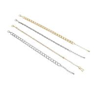 Steve Madden Set di braccialetti da tennis con catena mista, taglia unica, in metallo, non una pietra preziosa