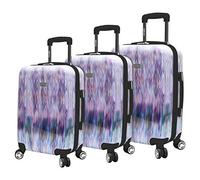 Steve Madden Set di valigie da viaggio, 3 pezzi, con ruote rigide e leggere, include valigie a quadretti da 50,8 cm, 61 cm e 71,1 cm, Diamante, Taglia unica