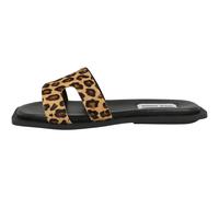 Steve Madden Sofia-L Sandali Donna Bassi Infradito Riemchen Marrone Animal Print