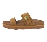Steve Madden Take-TWO Sandali Donna Slip-On Riemchen Marroni in Pelle