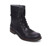 Steve Madden Troopah-c, Anfibi Uomo, Pelle Nera, 42 EU