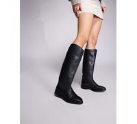 Steve Madden - Vlora - Stivali stile equitazione neri in pelle-Nero 37