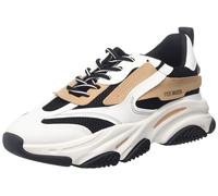 Steve Madden Women's Besitz Sneaker, Nero abbronzato., 35 EU
