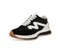 Steve Madden Women's Campo Sneaker, Black/White, 11