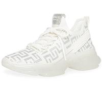 Steve Madden Women's Maxima Sneaker, Bianco Argento, 39 EU