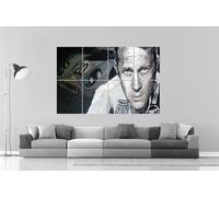Steve MCQUEEN Le Mans Locandina Vintage Grande Formato A0