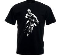 Steve McQueen The Great Escape T-Shirt Brit Film Men's Fashion T-Shirt Black M