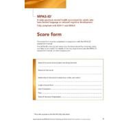 Steve Moss Moss-Pas (ID) Interview Score Forms (Tascabile)