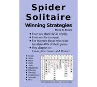 Steve N Brown Spider Solitaire Winning Strategies (Tascabile)