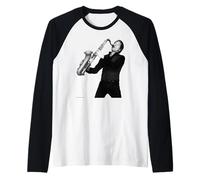 Steve Norman di Spandau Ballet Sax Chris Duffy Fotografia Maglia con Maniche Raglan
