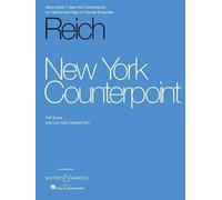 Steve Reich New York Counterpoint (Sheet Music)
