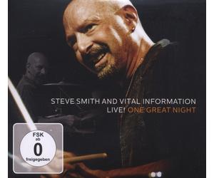 Steve Smith and Vital Information Live One Great Night (CD) Album with DVD