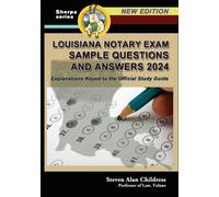 Steven Alan Chil Louisiana Notary Exam Sample Questions and Answers (Tascabile)