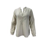 STEVEN ALAN Donna Grigio Sydney Manica Lunga Pulsante Anteriore Maglia S Nwt