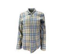 STEVEN ALAN Donna Multicolore Manica Lunga Plaid Camicia Casual TAGLIA S Nwt