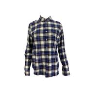 STEVEN ALAN Donna Multicolore Manica Lunga Plaid Camicia Casual Tg. M