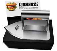 STEVEN-BULL S Smash - Pressa per hamburger, in acciaio inox, divertente pressa per hamburger, idea regalo per papà