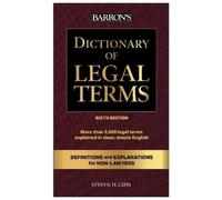 Steven H. Gifis Dictionary of Legal Terms: Definitions and Explanati (Tascabile)