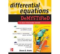 Steven Krantz Differential Equations Demystified (Tascabile) Demystified