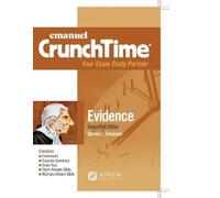 Steven L Emanuel Emanuel Crunchtime for Evidence (Tascabile) Emanuel Crunchtime
