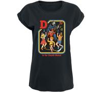 Steven Rhodes D Is for Death Metal Donna T-Shirt Nero S 100% Cotone Largo
