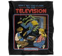 Steven Rhodes Dont Sit Too Close Coperta super morbida al tatto setoso - 152 x 127 cm