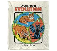 Steven Rhodes Learn About Evolution Coperta super morbida al tatto setoso - 152 x 127 cm