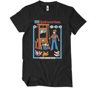 Steven Rhodes Learn About Subtraction - Maglietta blu navy, Nero , L